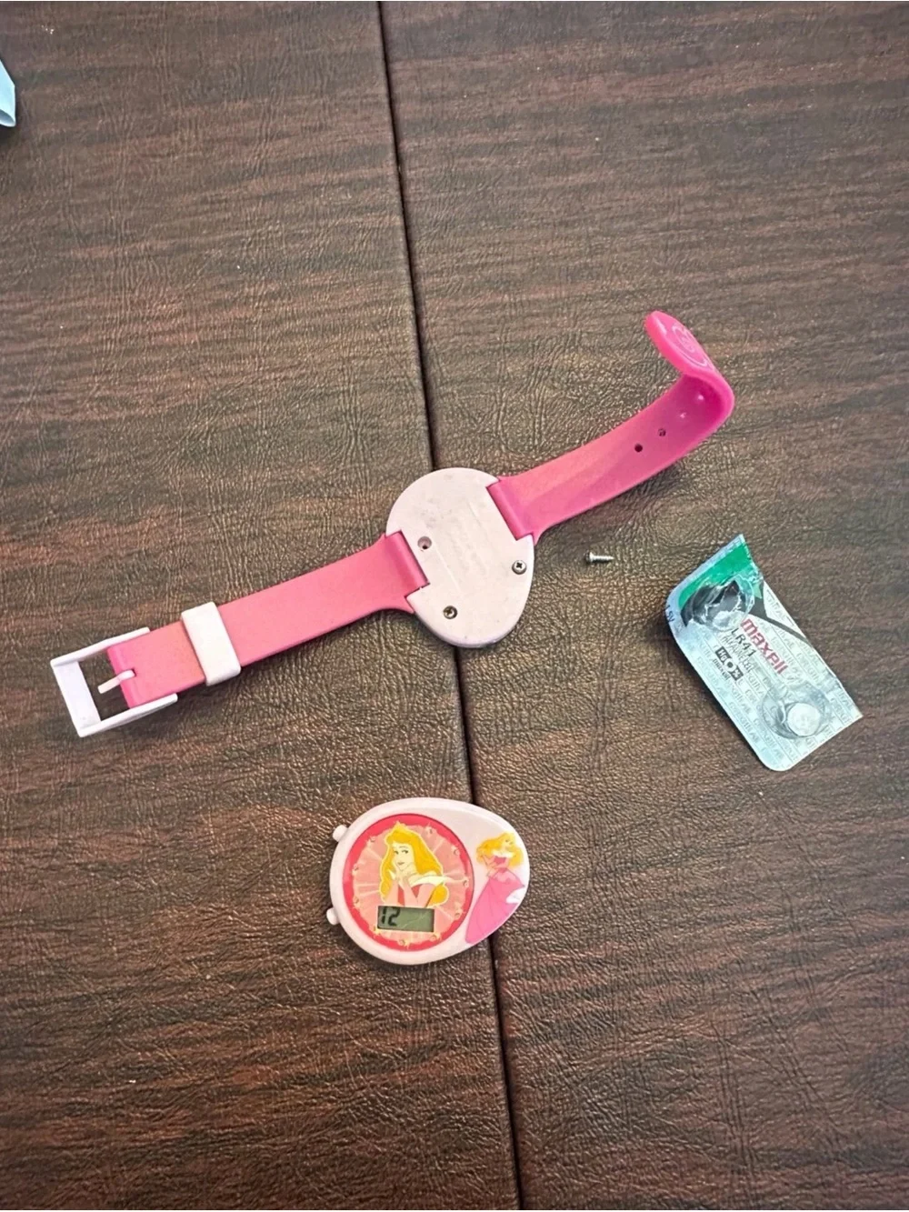 Vintage 1990s Disney Princess Sleeping Beauty Digital Watch – Pink